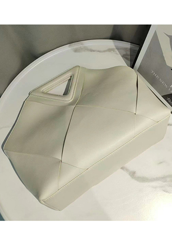 Euclid Large Woven Bag Cream