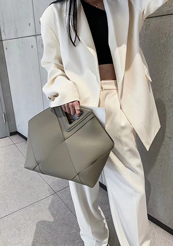 Euclid Large Woven Bag Khaki