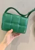 Mia Plaid Square Leather Shoulder Mini Bag Racing Green