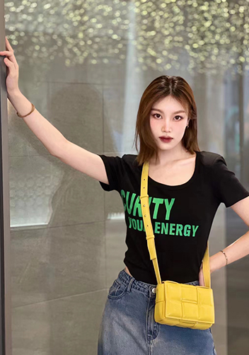 Mia Plaid Square Leather Shoulder Mini Bag Yellow