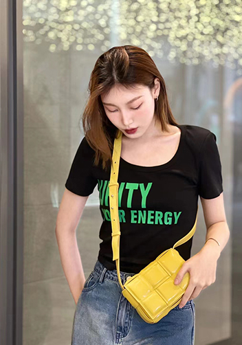 Mia Plaid Square Leather Shoulder Mini Bag Yellow