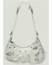 The Route 66 XS Studded Faux Leather Shoulder Bag White