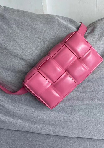 Mia Padded Leather Belt Bag Barbie