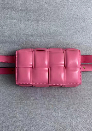 Mia Padded Leather Belt Bag Barbie