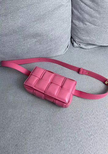 Mia Padded Leather Belt Bag Barbie