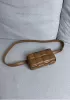 Mia Padded Leather Belt Bag Camel