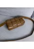 Mia Padded Leather Belt Bag Camel