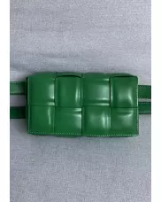 Mia Padded Leather Belt Bag Racing Green
