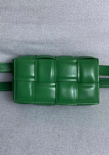 Mia Padded Leather Belt Bag Racing Green
