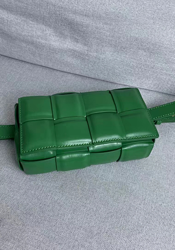 Mia Padded Leather Belt Bag Racing Green