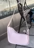 Luna Half Moon Leather Shoulder Bag Light Pink