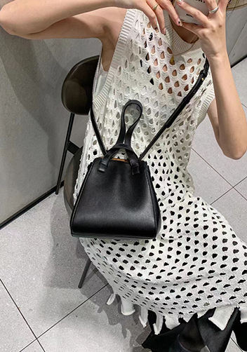 Adrienne Multifunctional Leather Bag Black