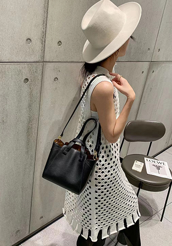 Adrienne Multifunctional Leather Bag Black