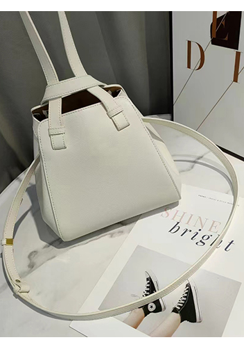 Adrienne Multifunctional Leather Bag Cream