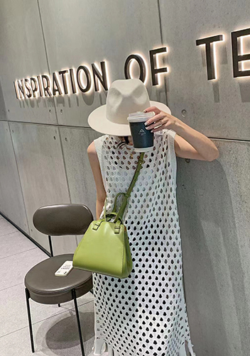 Adrienne Multifunctional Leather Bag Green
