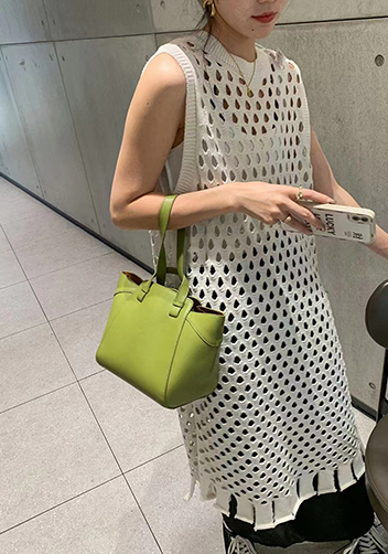 Adrienne Multifunctional Leather Bag Green