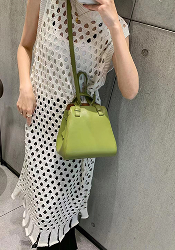Adrienne Multifunctional Leather Bag Green
