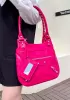 The Route 66 Faux Leather Hobo Shoulder Bag Hot Pink