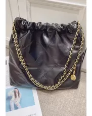 Adela Small Leather Handbag Black
