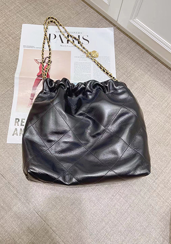 Adela Small Leather Handbag Black