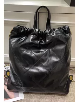 Adela Leather Backpack Black