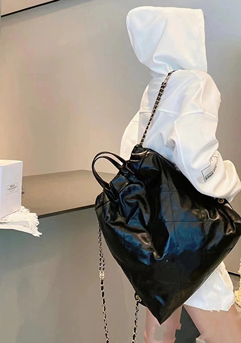 Adela Leather Backpack Black