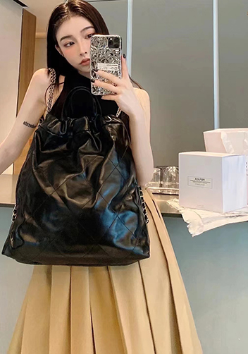 Adela Leather Backpack Black