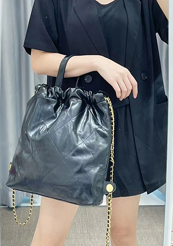 Adela Leather Backpack Black