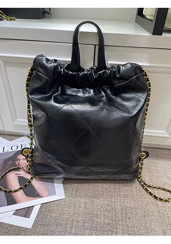 Adela Leather Backpack Black