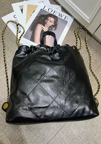 Adela Leather Backpack Black