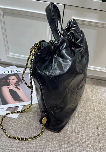 Adela Leather Backpack Black