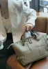 Mia Woven Medium Leather Shoulder Bag Khaki
