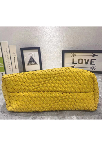 Mia Hobo Woven Single Handle Tote Bright Yellow