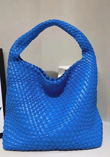 Mia Hobo Woven Single Handle Tote Electric Blue