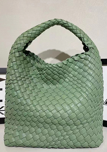 Mia Hobo Woven Single Handle Tote Green
