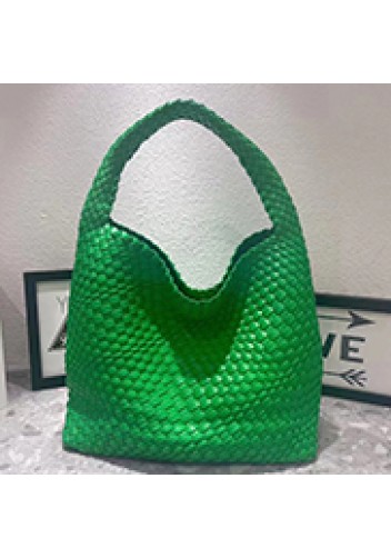 Mia Hobo Woven Single Handle Tote Green Parakeet