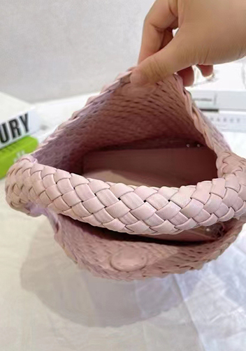 Mia Hobo Woven Single Handle Tote Pink