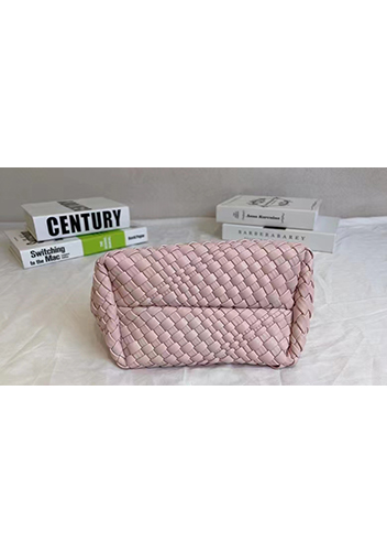 Mia Hobo Woven Single Handle Tote Pink
