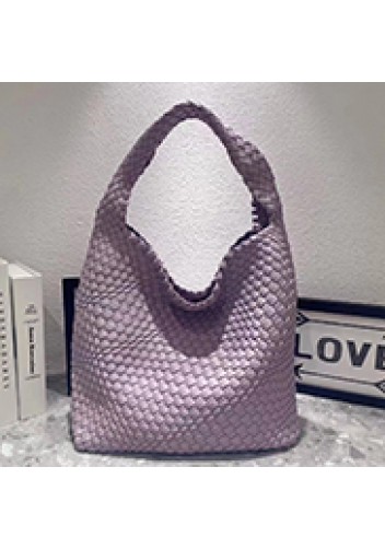 Mia Hobo Woven Single Handle Tote Violet