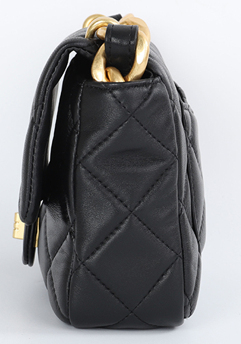 Adele Classic Flap Small Lambskin Chain Bag Black