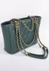 Adele Chain Shoulder Tote Bag Green