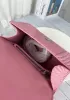 Bonnie Croc Leather Shoulder Mini Bag Pink