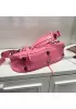 The Route 66 Small Studded Leather Shoulder Bag Pink