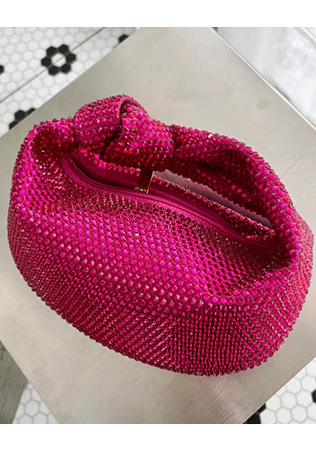 Dina Small Knotted Rhinestone Designs Tote Barbie