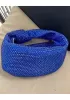 Dina Small Knotted Rhinestone Designs Tote Blue