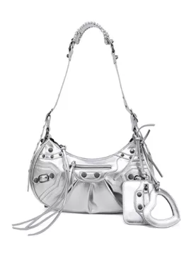 The Route 66 Small Faux Leather Shoulder Bag Sliver