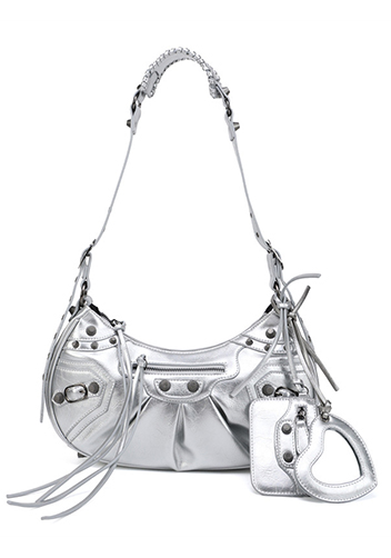 The Route 66 Small Faux Leather Shoulder Bag Sliver