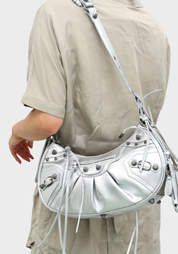 The Route 66 Small Faux Leather Shoulder Bag Sliver