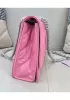 Bonnie Leather Medium Chain Shoulder Bag Pink