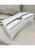 Bonnie Leather Medium Chain Shoulder Bag White
